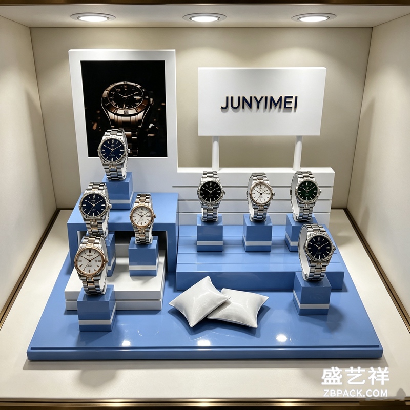 蓝白阶梯腕表展示套装CC12 | Blue-White Tiered Watch Display Set CC12 - 细节图3