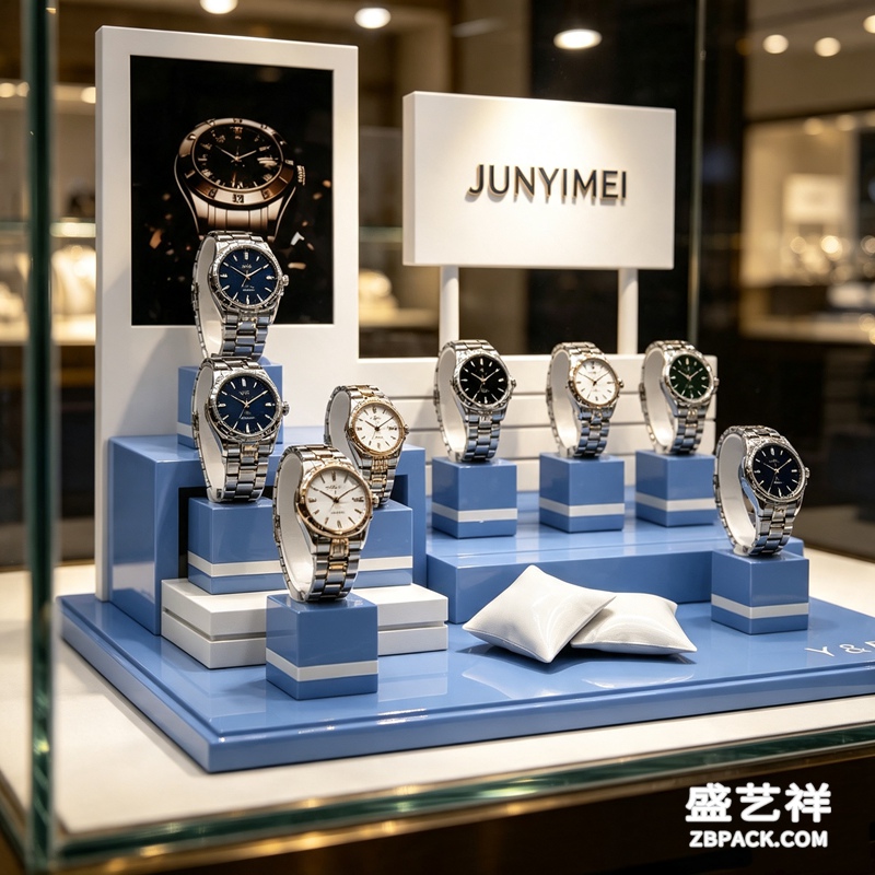 蓝白阶梯腕表展示套装CC12 | Blue-White Tiered Watch Display Set CC12 - 细节图4