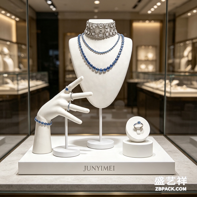 纯白艺术手模珠宝展示套装CC23 | Pure White Artistic Hand Model Jewelry Display Set CC23