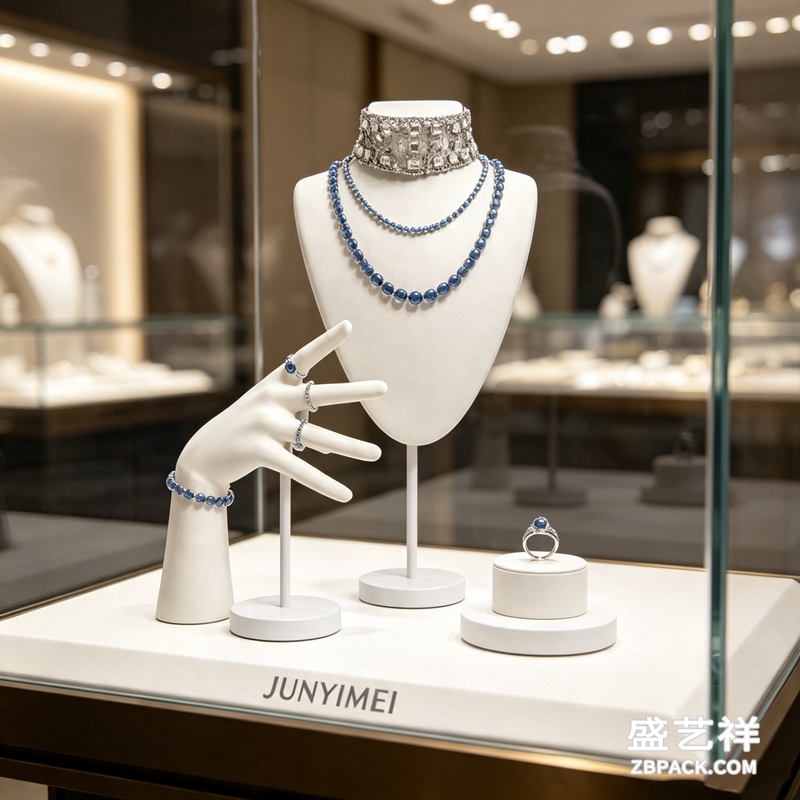 纯白艺术手模珠宝展示套装CC23 | Pure White Artistic Hand Model Jewelry Display Set CC23 - 细节图4