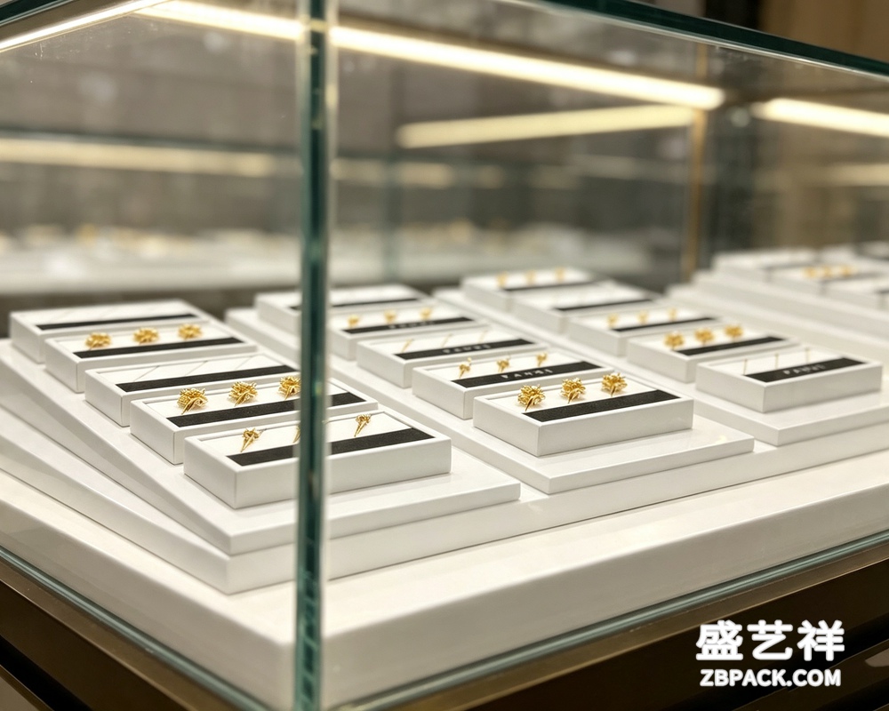 黑白极简胸针展示托盘TP04 | Black & White Minimalist Jewelry Display Tray TP04 - 细节图3