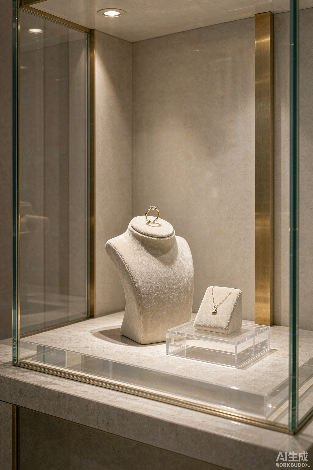 摆台空间陈列美学 | Why Negative Space Makes Jewelry Displays Feel Premium